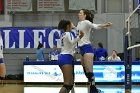 Volleyball vs Emerson  Wheaton College Women's Volleyball vs Emerson College. - Photo by Keith Nordstrom : Wheaton, Volleyball, VB2019